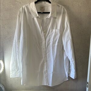 St. John's Bay White Button Down Shirt